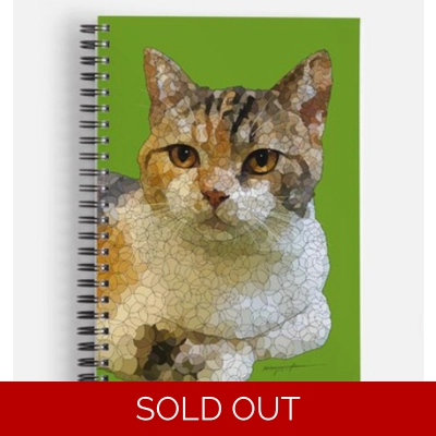 Calico cat notebook